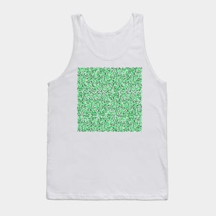 Green Sprinkles Pattern Tank Top